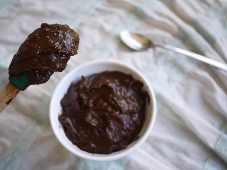 Paleo Fudgy Chocolate Avocado Frosting, GF