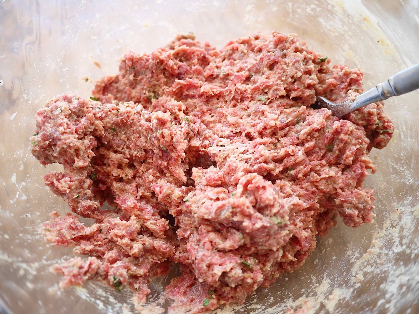 Paleo Italian meatballs before cooking.