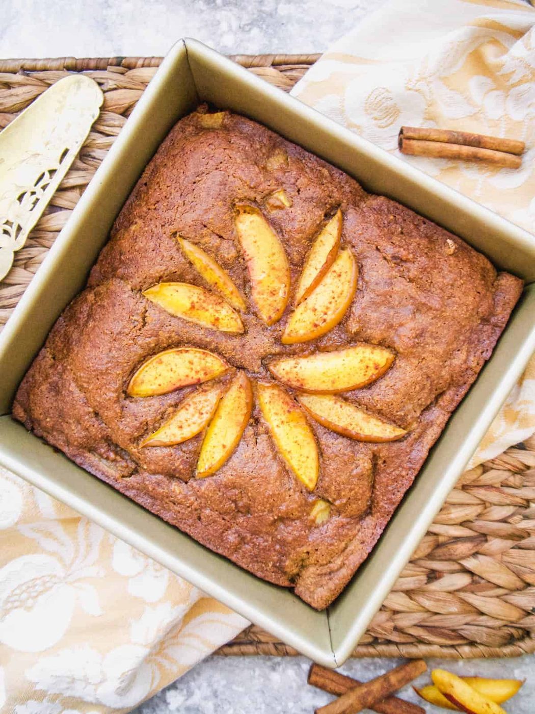 Gluten-free Nectarine Cake with Banana, Paleo