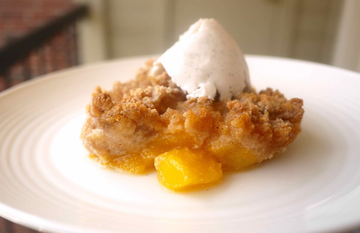 Paleo Peach Crumble (GF)