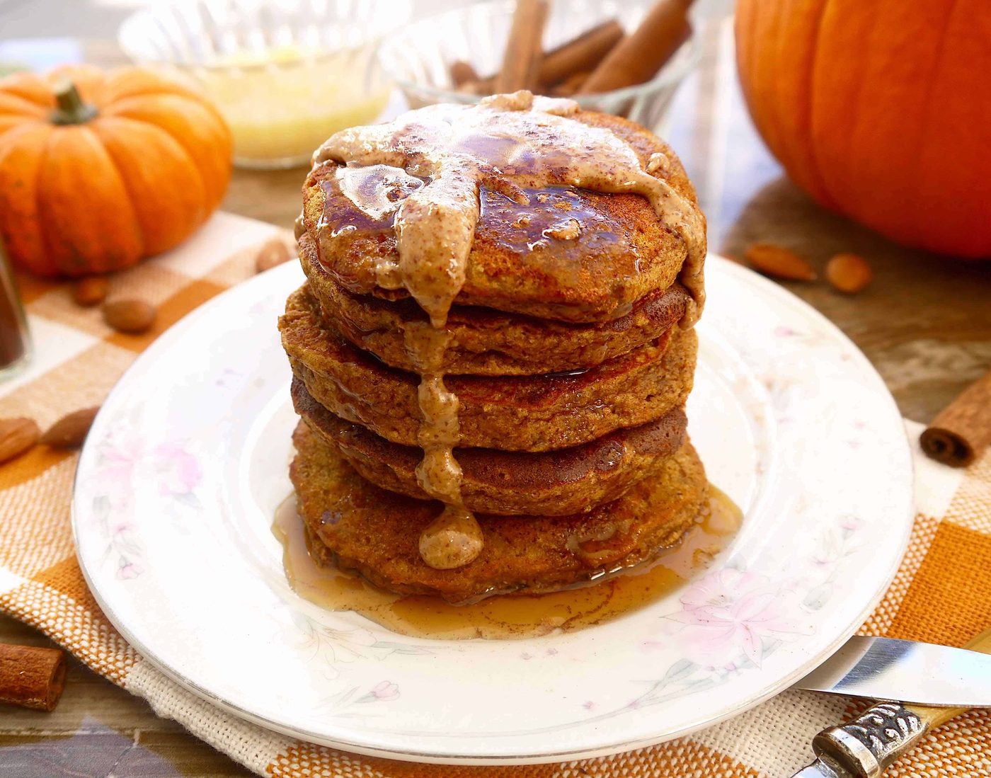 Paleo Pumpkin Pancakes, Gluten-Free