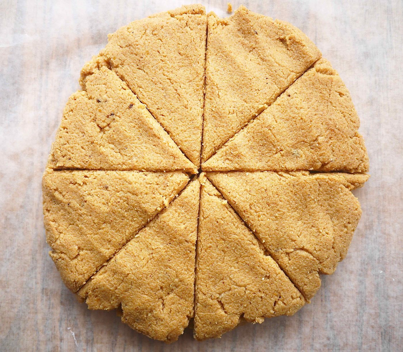 Pumpkin scones before baking.