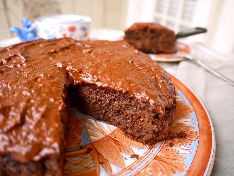 Paleo Raspberry Chocolate Banana Cake, Gluten-Free