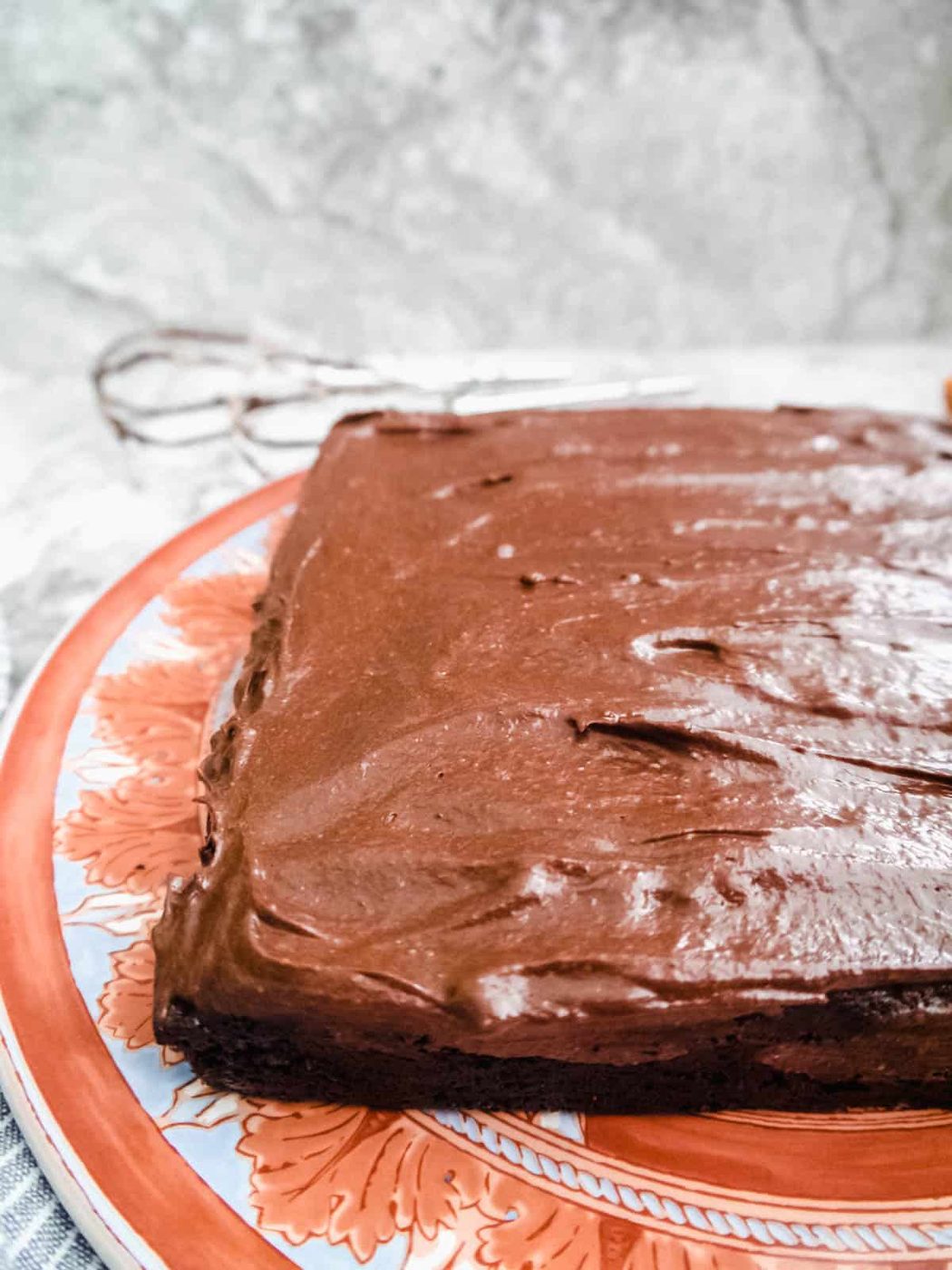 Paleo Single Layer Chocolate Cake with Chocolate Frosting (Dairy-free, GF)
