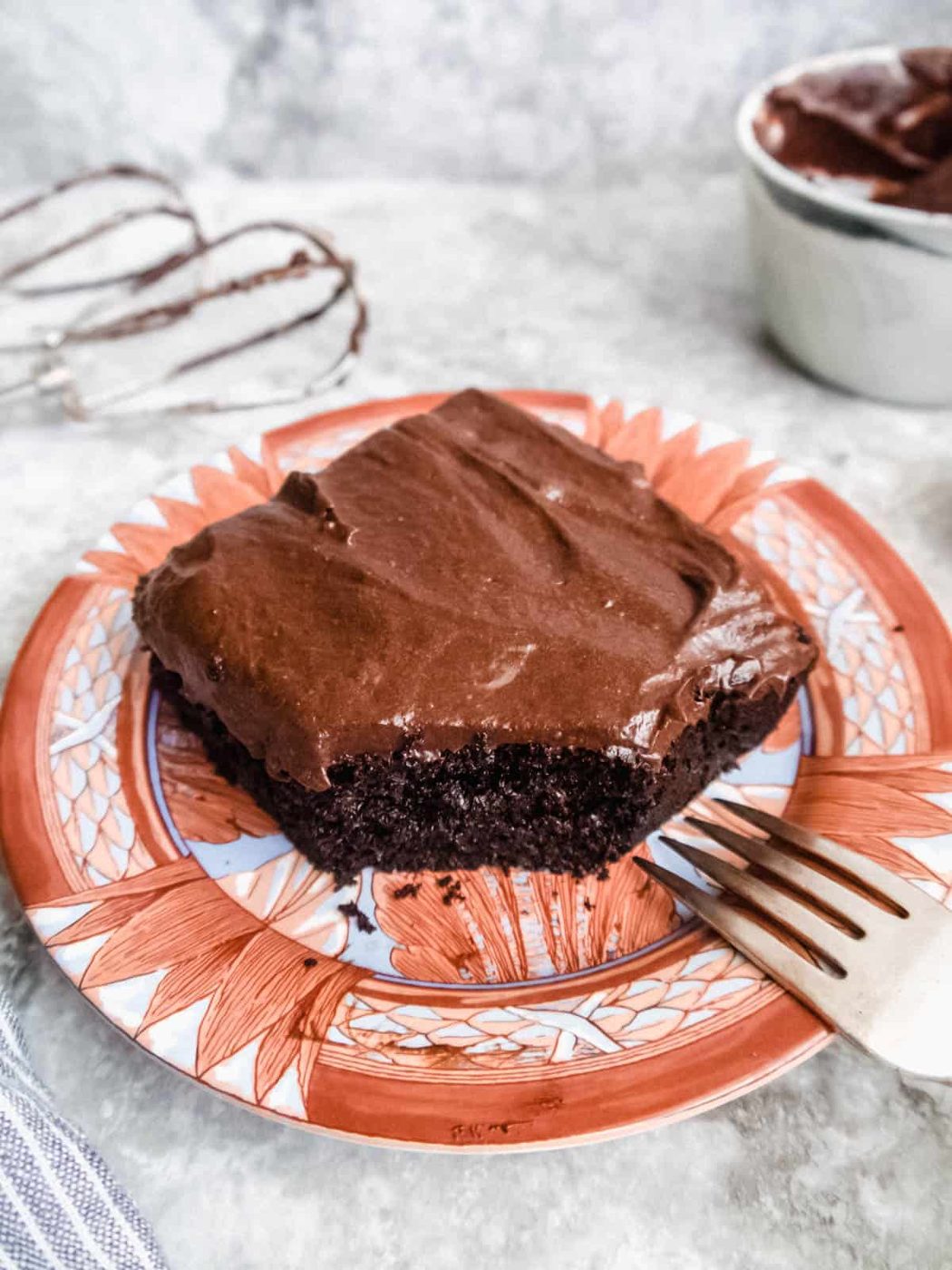 Paleo Single Layer Chocolate Cake with Chocolate Frosting (Dairy-free, GF)