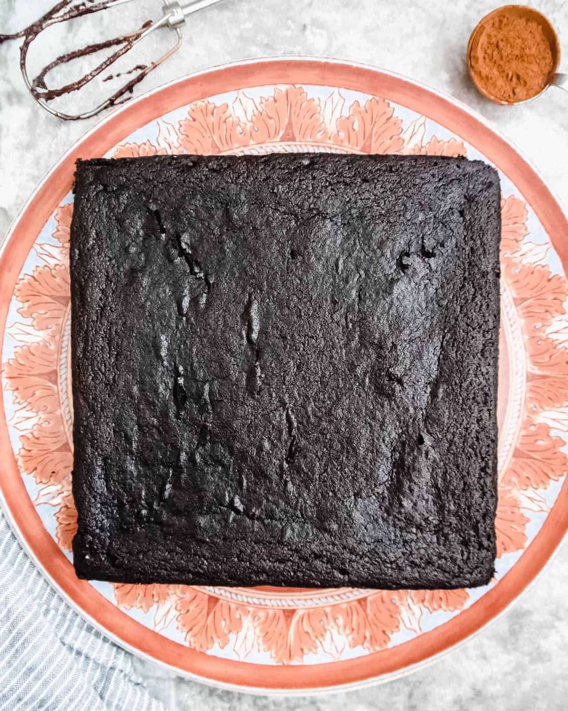 Paleo Single Layer Chocolate Cake with Chocolate Frosting (Dairy-free, GF)