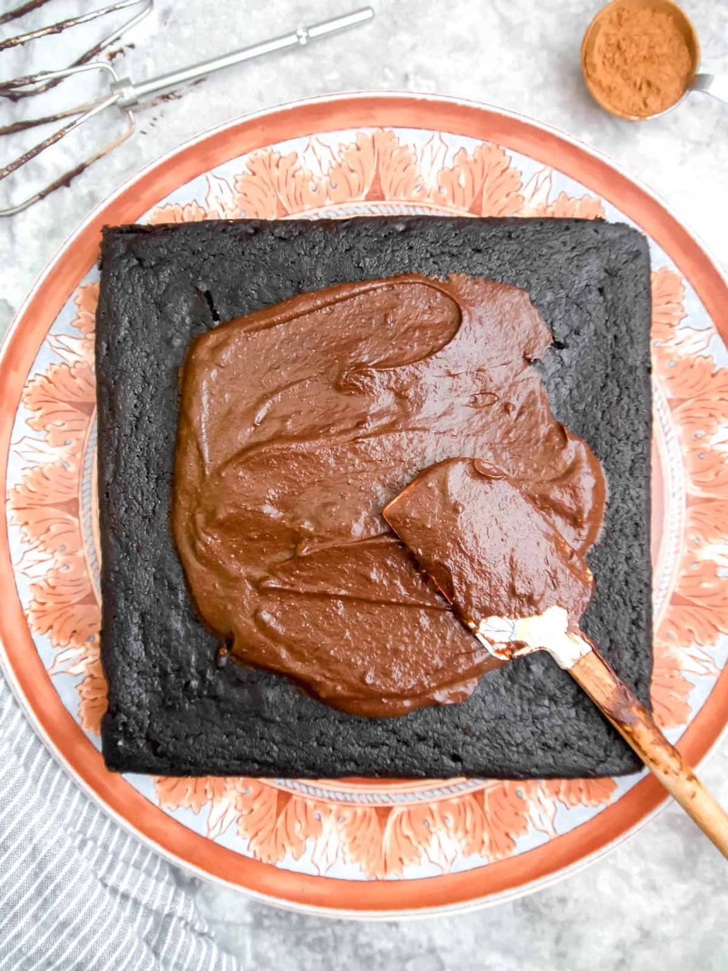 Paleo Single Layer Chocolate Cake with Chocolate Frosting (Dairy-free, GF)