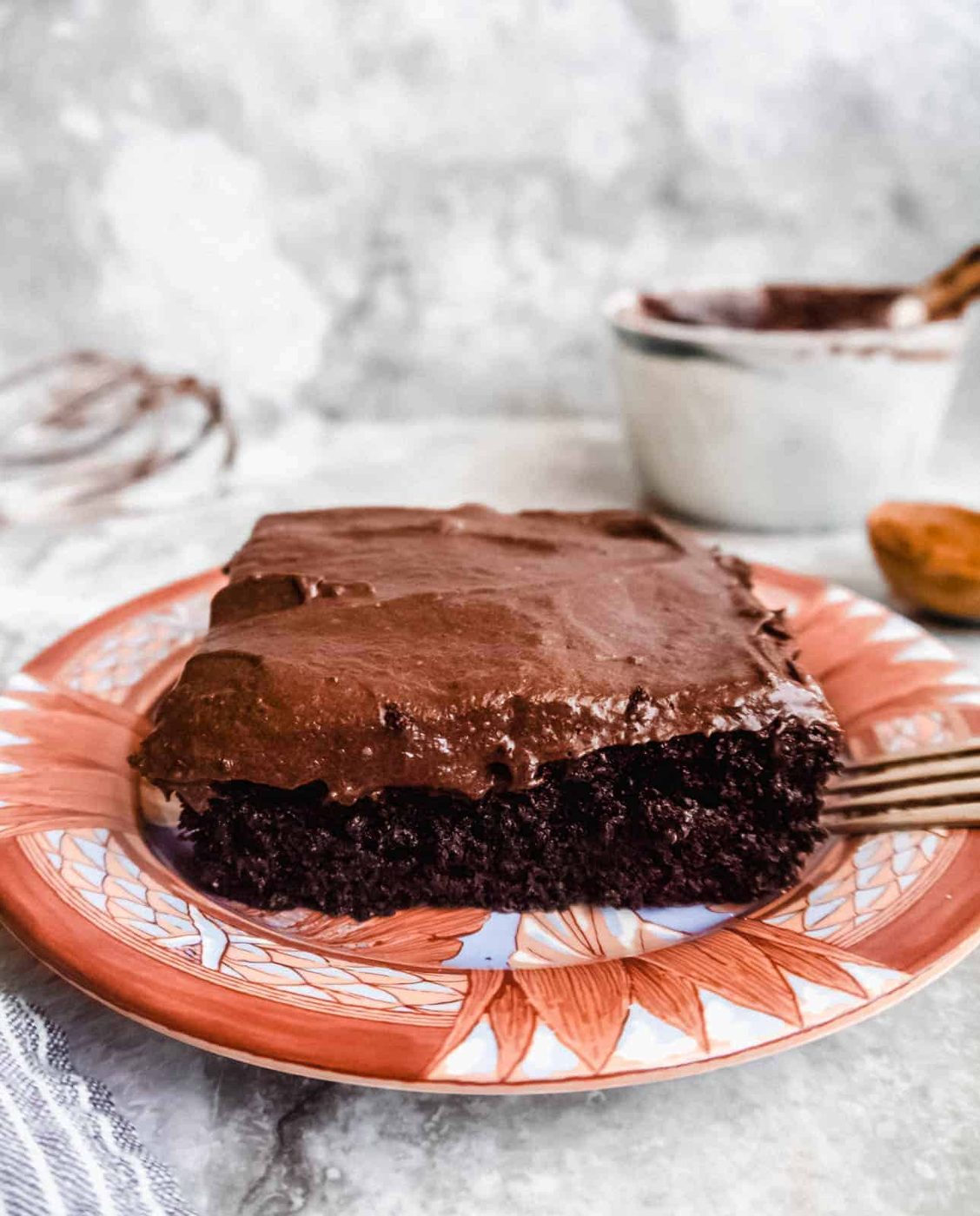 Paleo Single Layer Chocolate Cake with Chocolate Frosting, Dairy-free, GF