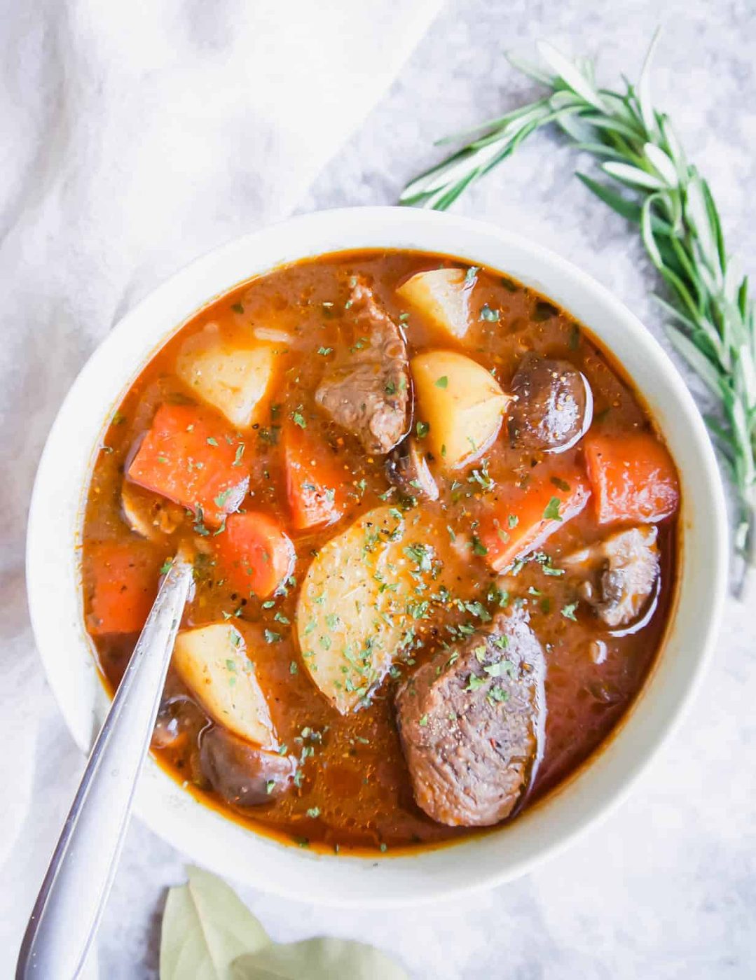 Slow Cooker Paleo Irish Beef Stew, Gluten free, Whole30