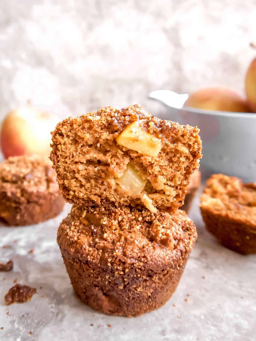 Lighter Apple Muffins, Paleo