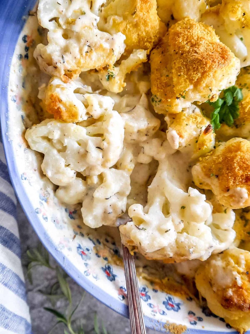 Vegan Cauliflower Casserole, Paleo, Dairy-free