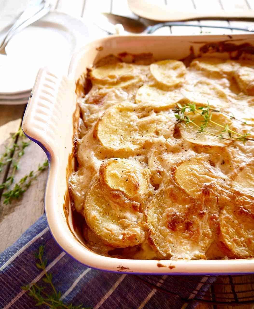 Dairy-free Scalloped Potatoes, Paleo, Whole30, Gluten-free
