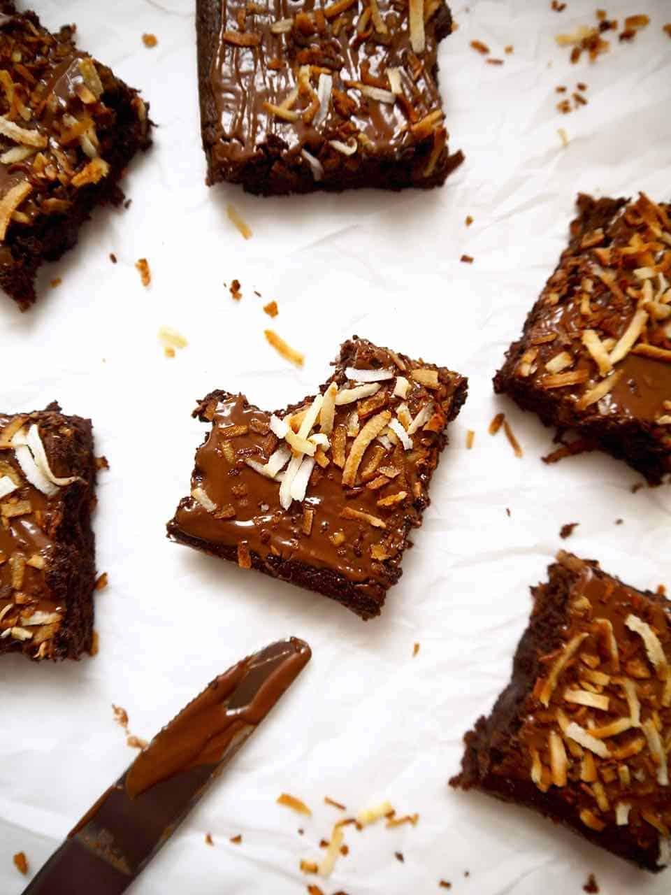Gluten-free Toasted Coconut Brownies