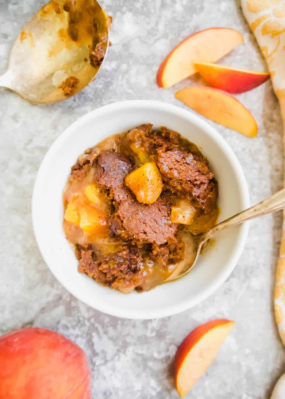 Paleo Vegan Peach Cobbler (GF)