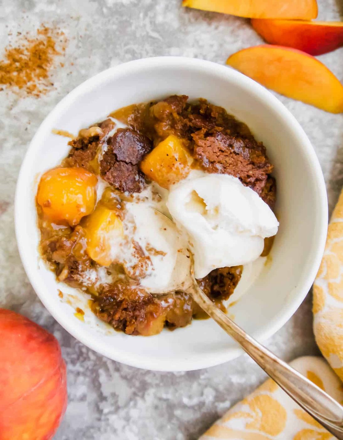 Paleo Vegan Peach Cobbler (GF)