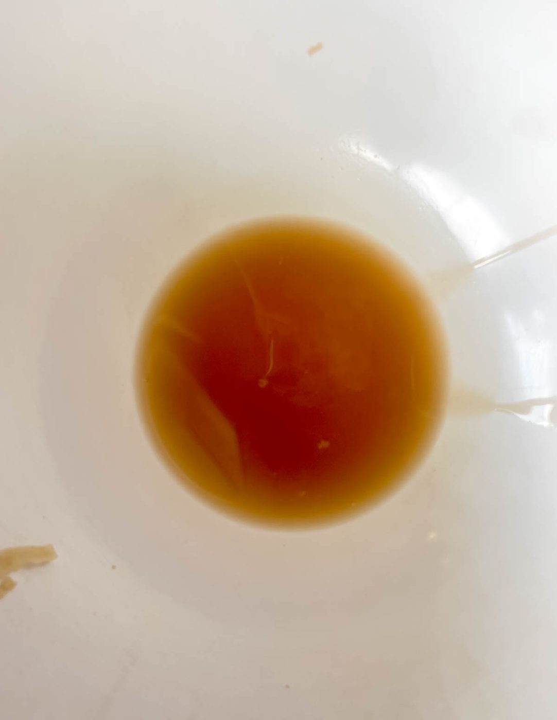 Leftover potato water.