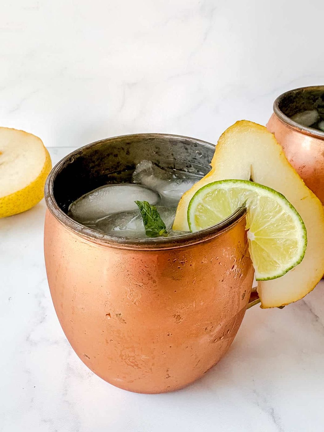 Pear Vodka Cocktail, Simple Pear Moscow Mule