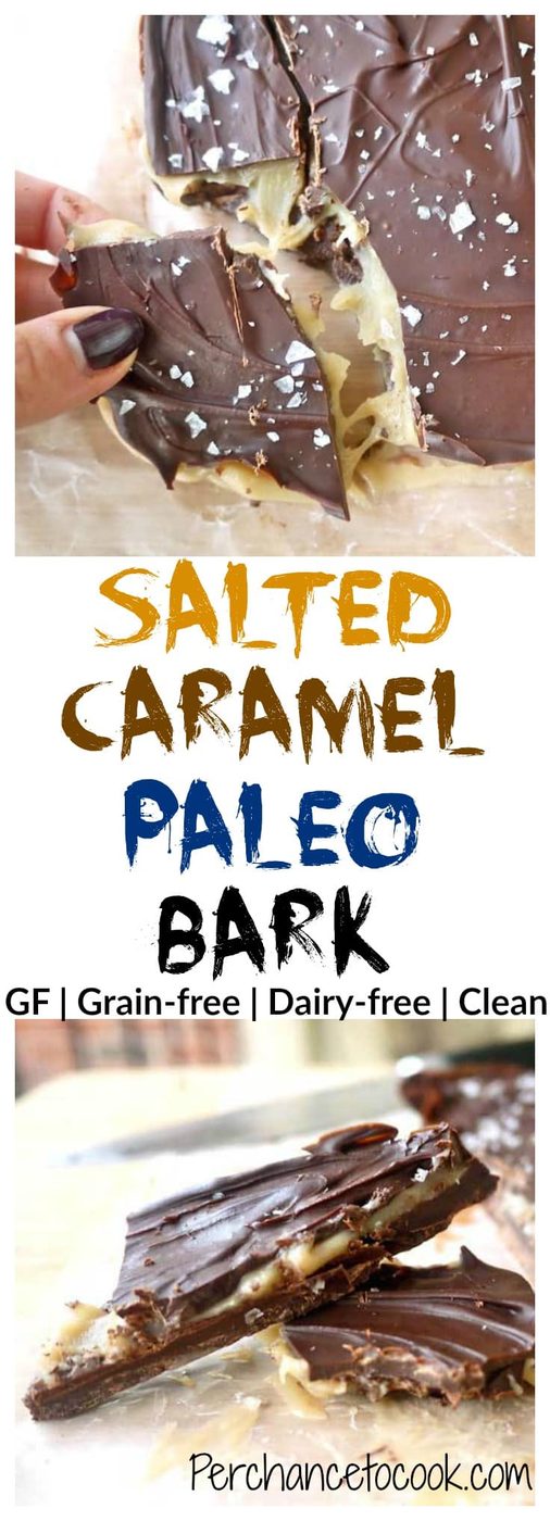 Salted Caramel Paleo Bark (GF, dairy-free)