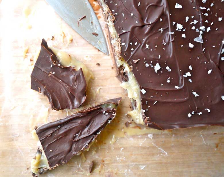 Salted Caramel Paleo Bark, GF