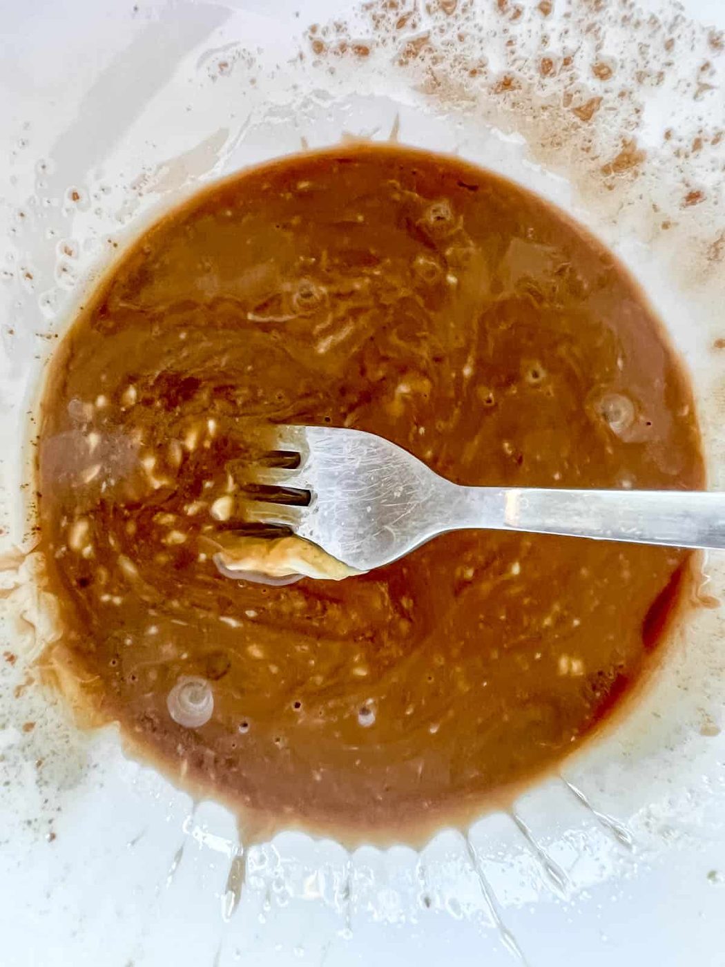 Balsamic dressing in a bowl.
