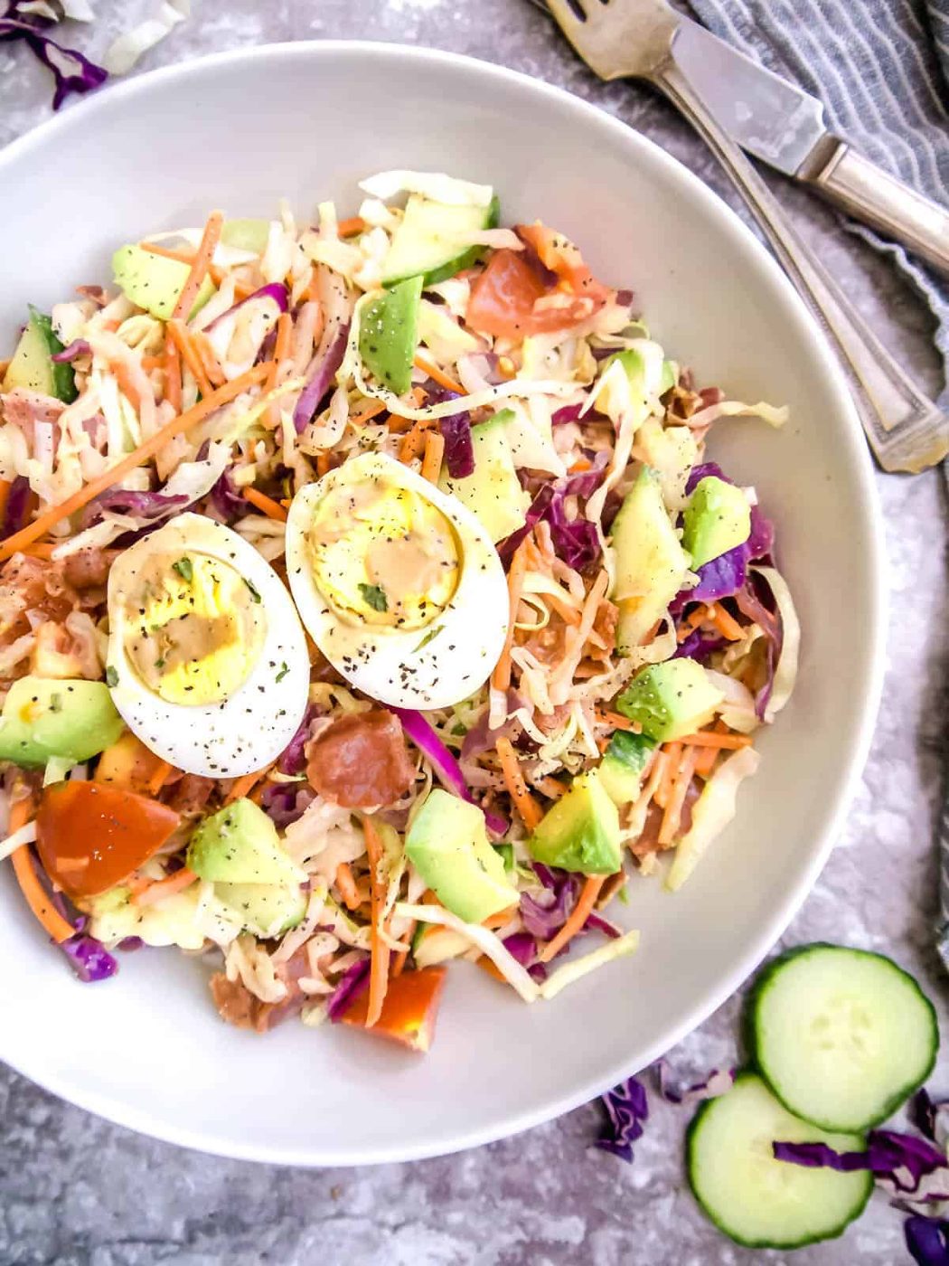 Lighter Cabbage Salad