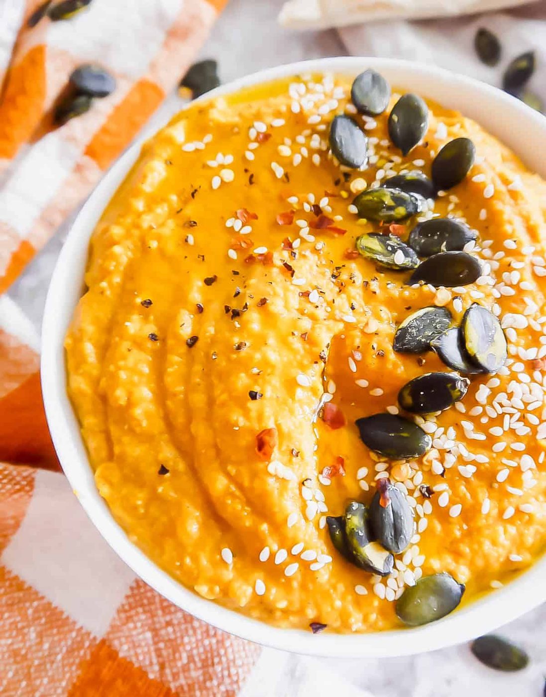 Savory Pumpkin Spice Hummus