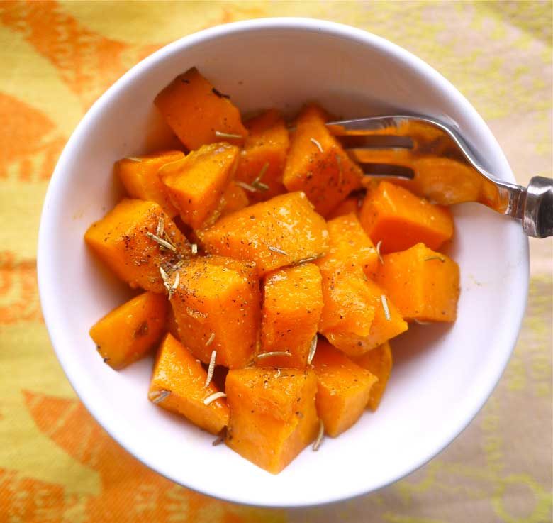 Simple Candied Rosemary Sweet Potatoes (paleo, GF)