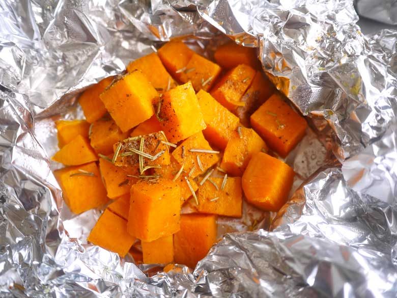 Simple Candied Rosemary Sweet Potatoes (paleo, GF)