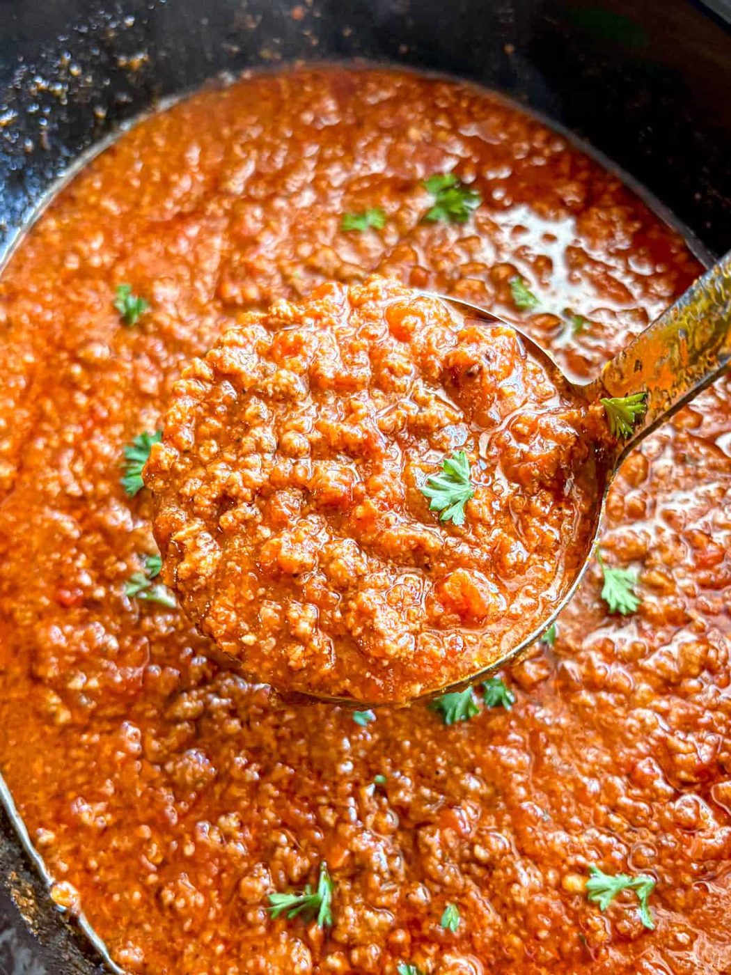 Ground Beef: Slow Cooker Spaghetti Sauce