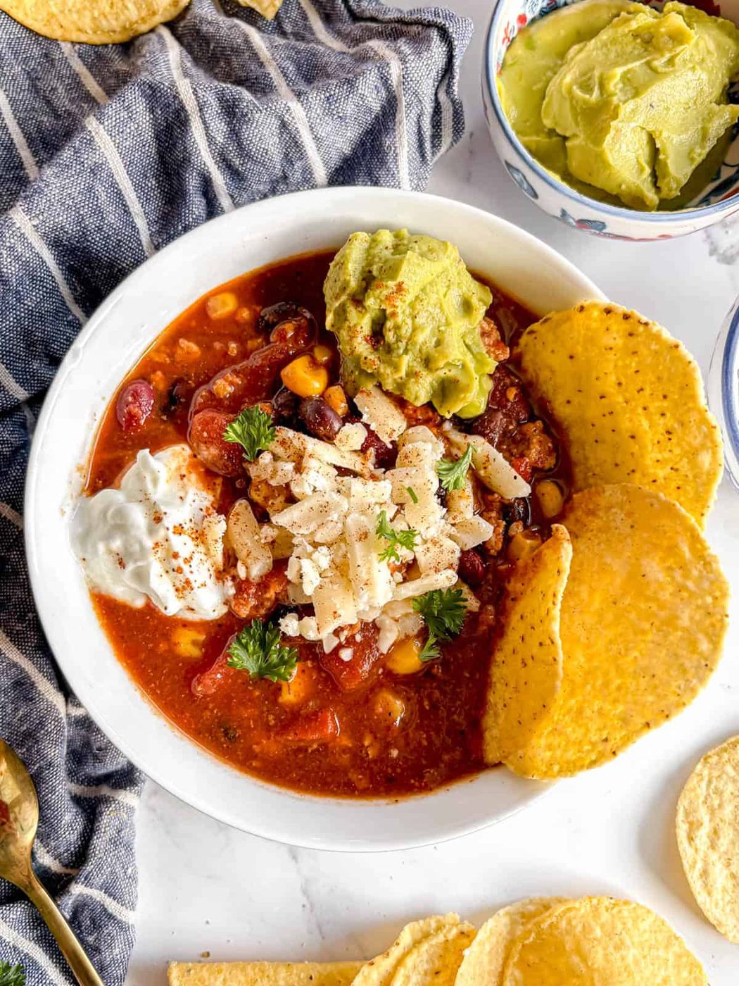 Slow Cooker Turkey Chili, High Protein
