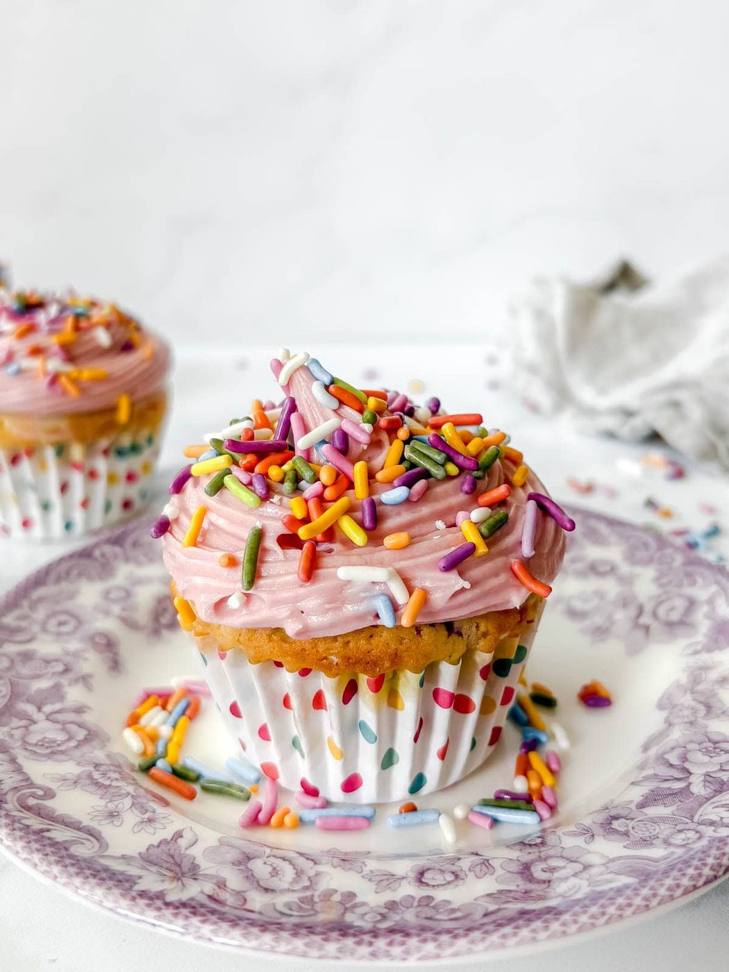 Small Batch Funfetti Cupcake Recipe
