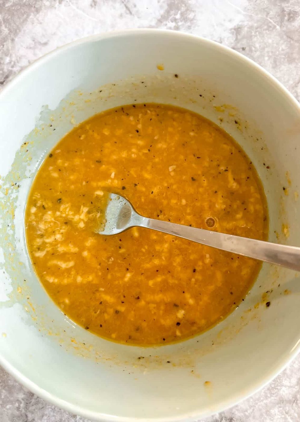 Sauce for ginger turmeric salmon.