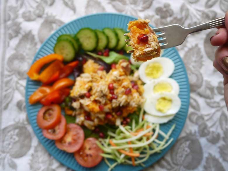Sweet Potato Salad Niçoise (paleo, GF)