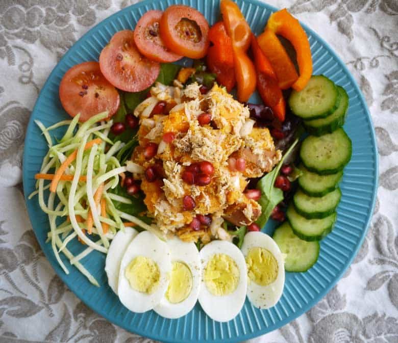 Sweet Potato Salad Niçoise (paleo, GF)
