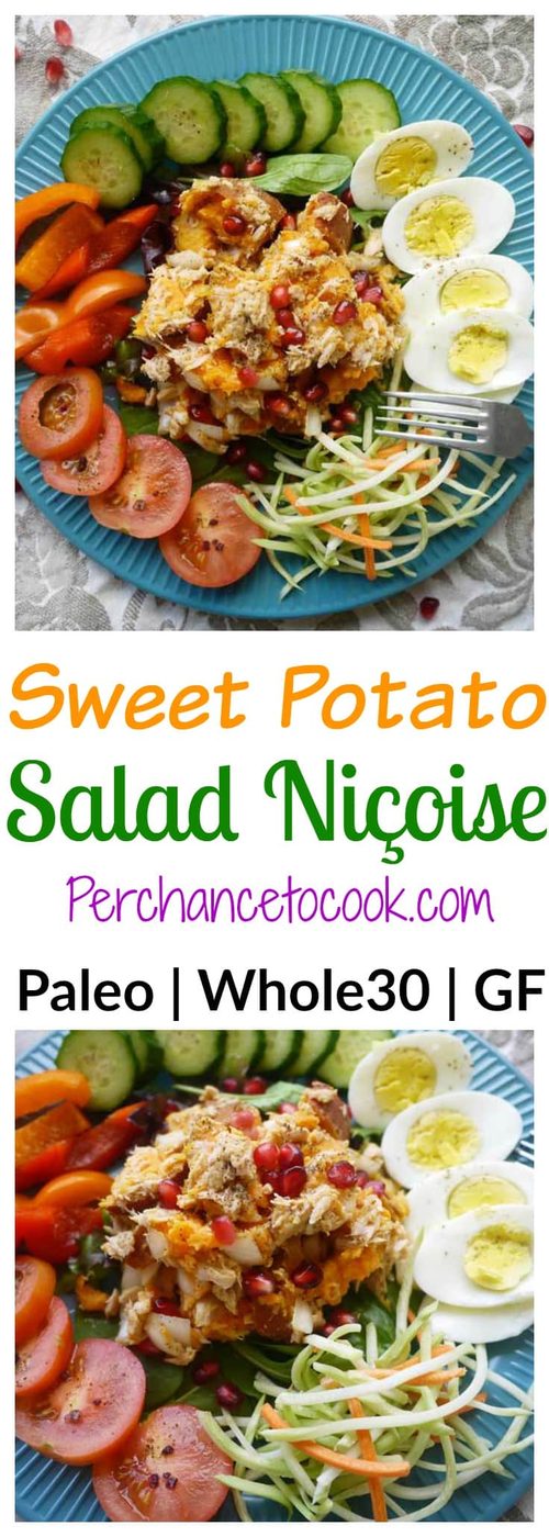 Sweet Potato Salad Niçoise (paleo, GF)