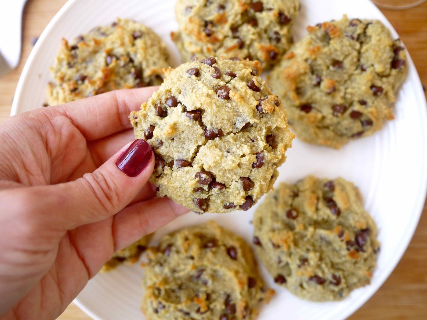 Paleo Avocado Chocolate Chip Cookies