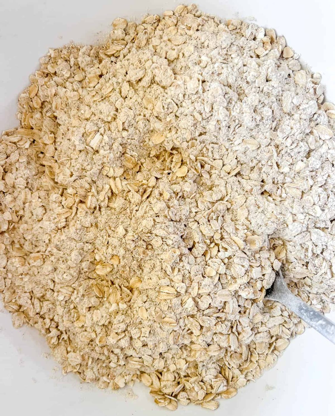 Dry ingredients in a bowl.