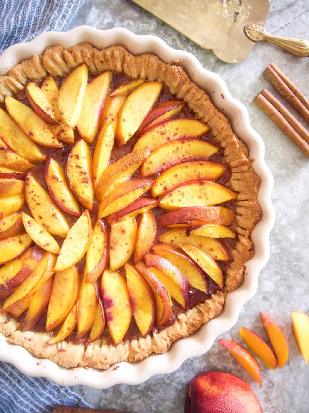 Gluten-free Dairy-free Nectarine Tart
