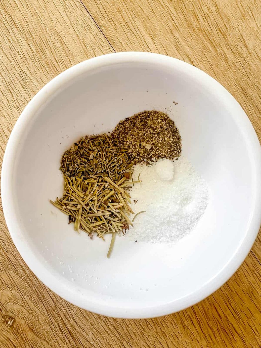 Herbs in a bowl.