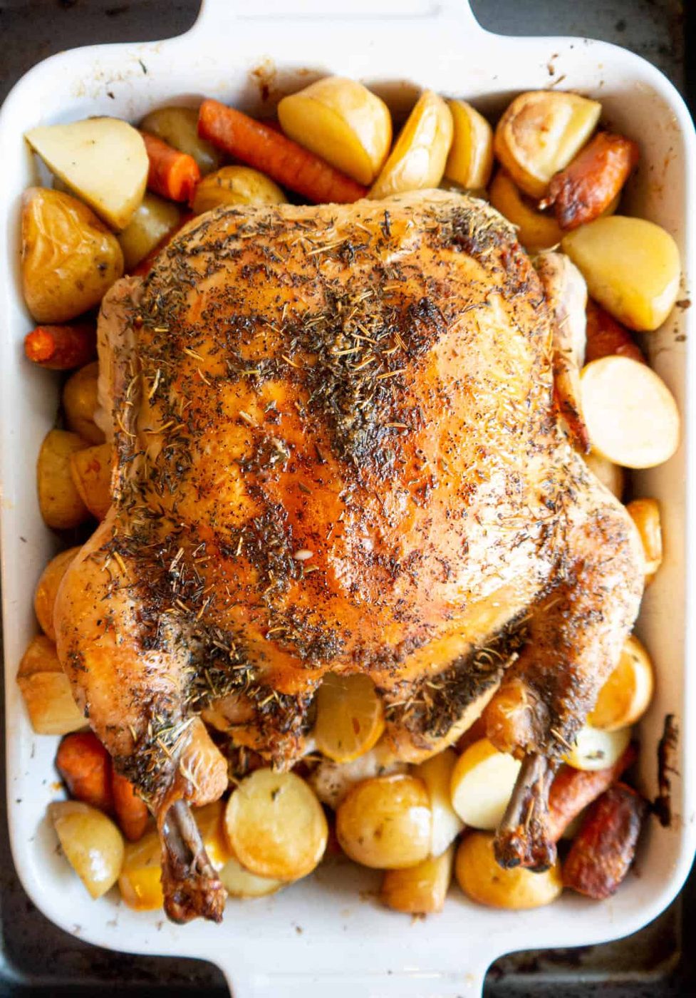 Root Vegetables: Lemon Thyme Roast Chicken