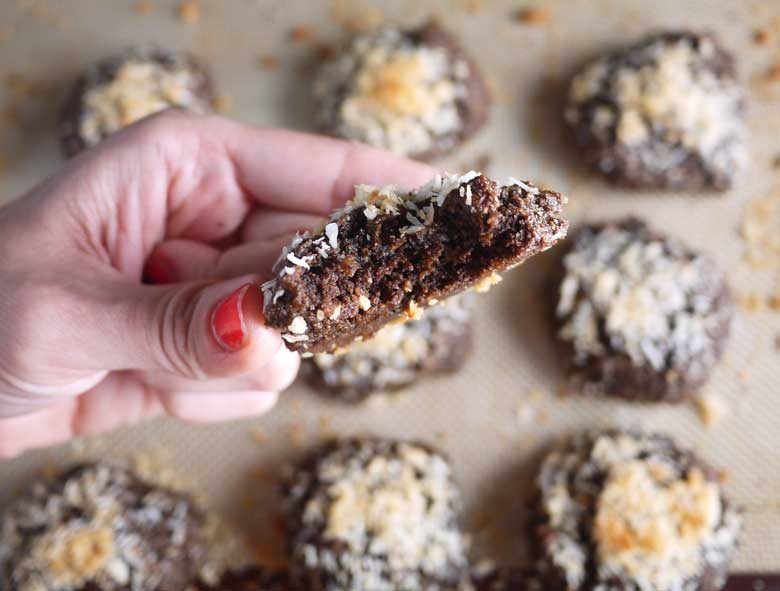 Toasted Coconut Chocolate Cookies (Paleo, GF)