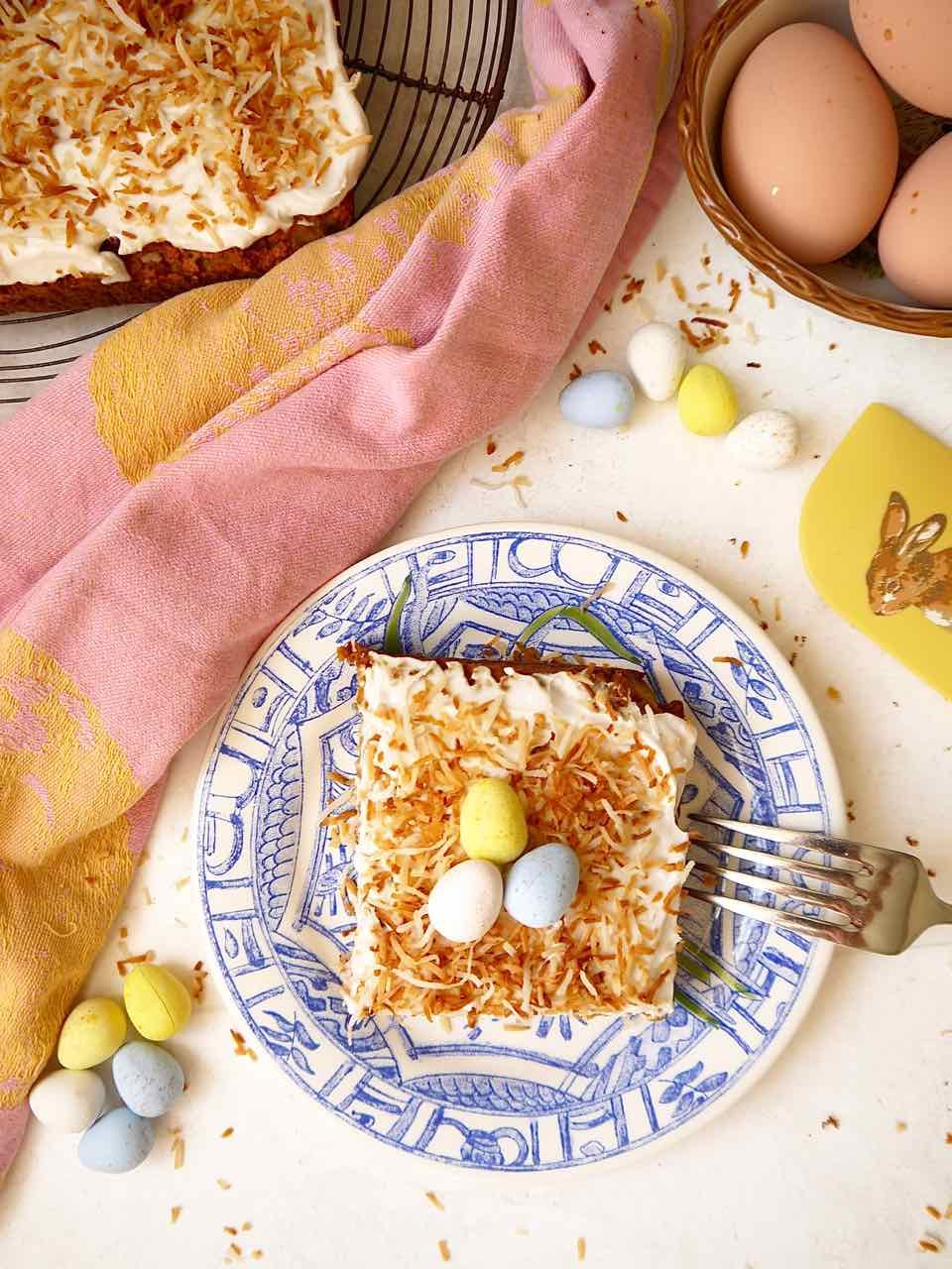 Toasted Coconut Cream Cake (Paleo, GF)