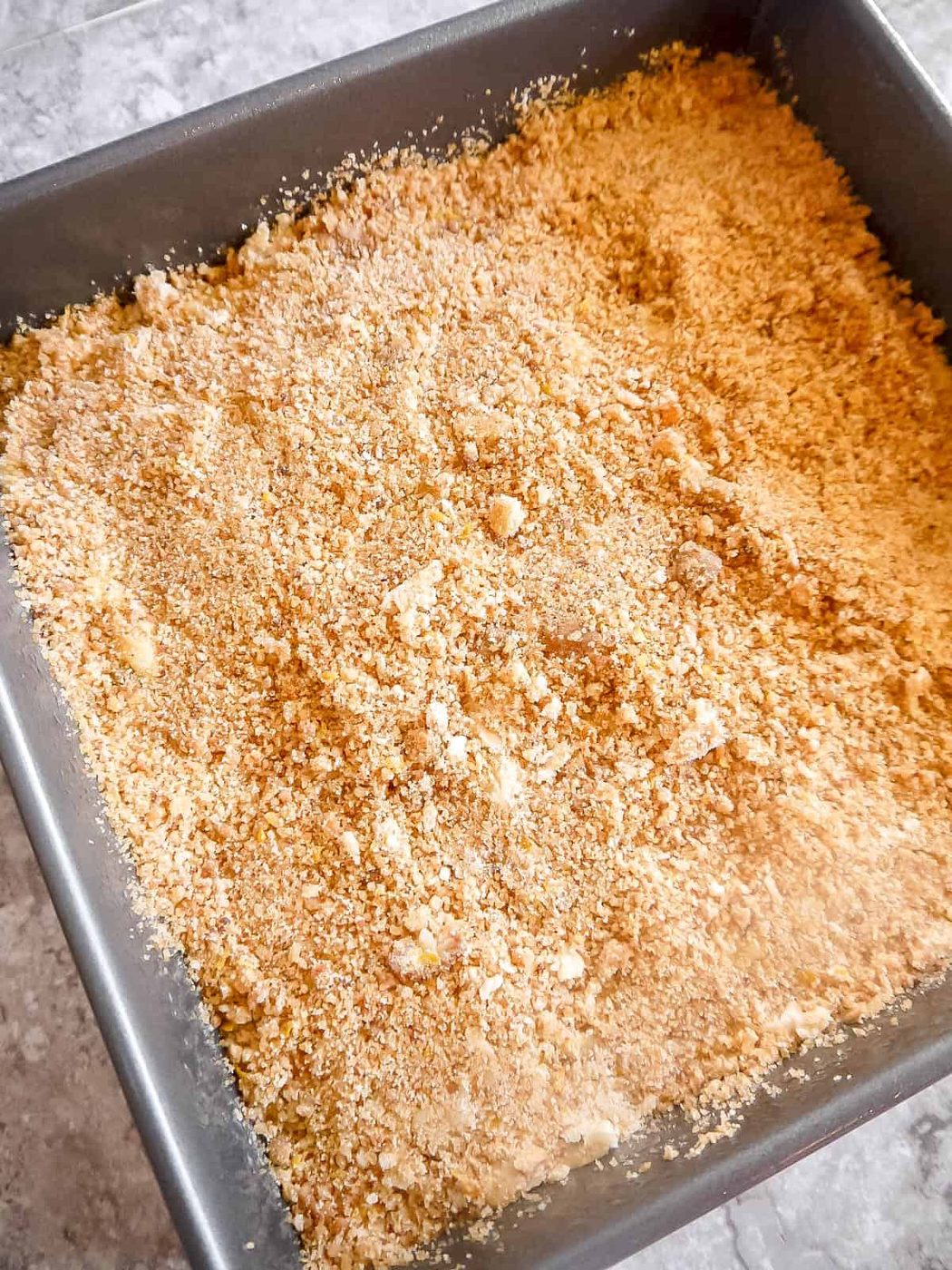 Dairy-free Lemon Poppy Seed Coffee Cake before baking.