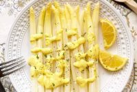 Provence-Kissed White Asparagus with Zesty Lemon-Mustard Mayonnaise