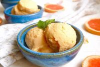 Guilt-Free Creamy Grapefruit Sorbet