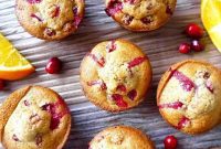 Zesty Paleo Orange Cranberry Muffins: Gluten and Dairy Free