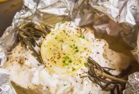 Bright Lemon Halibut Foil Bake