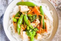 Zesty Gluten-Free Chicken and Rice Noodle Stir-Fry