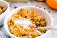 Rustic Gluten-Free Blueberry Pear Cobbler