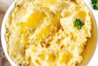 Garlic-Kissed Cauliflower Potato Puree